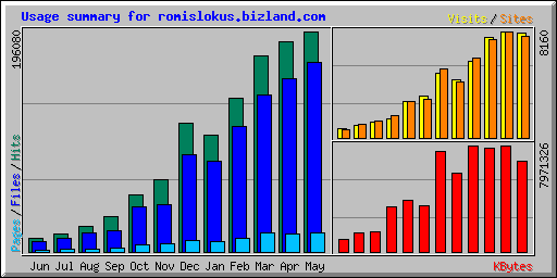 Usage summary for romislokus.com